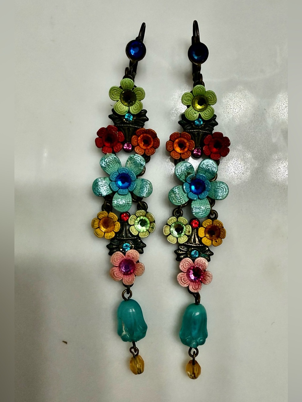 Handcrafted Multicolor Floral Drop Earrings - Women Jewelry